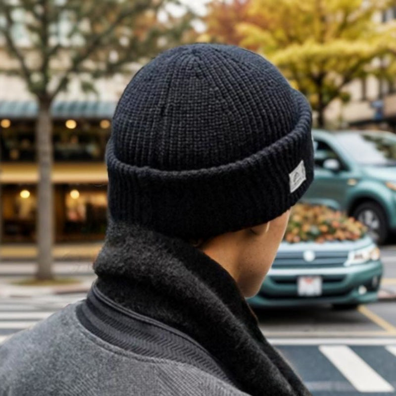 New Winter Cross-Border Hats for Men, Autumn and Winter Knitted Hats, Warm Face Protection Masks, Outdoor Woolen Hats, Cold Hats Wholesale