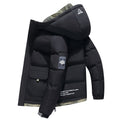 New men's coat winter down cotton-padded jacket cotton-padded jacket hooded Korean handsome padded cotton-padded jacket Korean cotton-padded jacket men's clothing