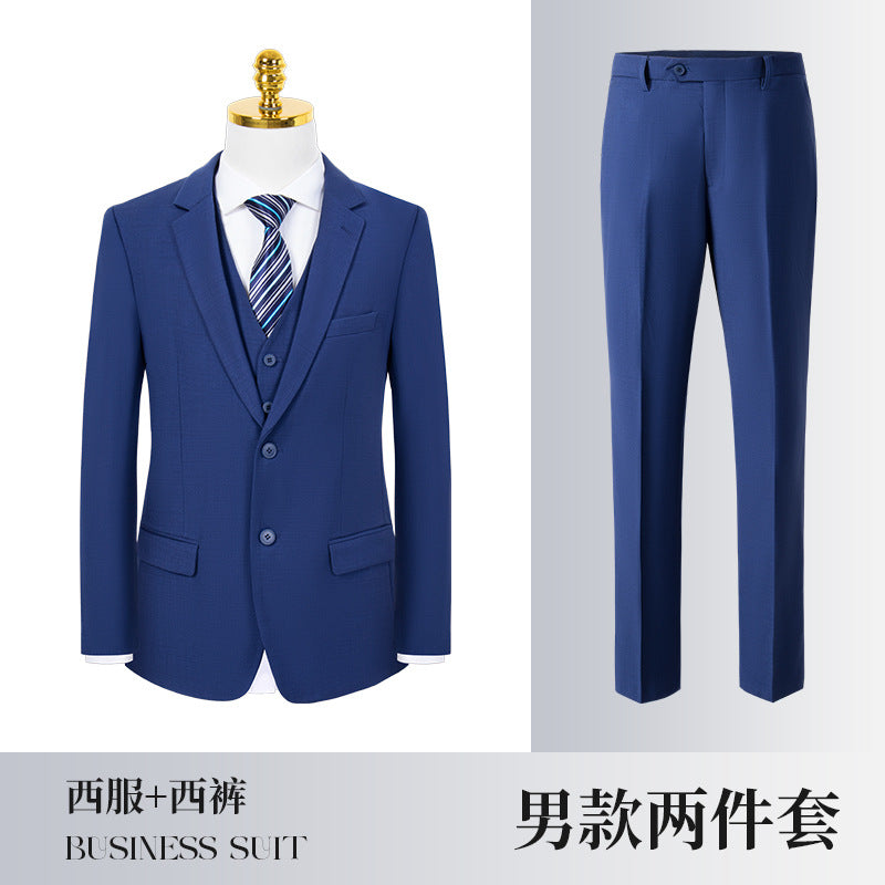 High-End Women's Suit Black Women's Suit Business Formal Gray Professional Women's Pants Suit Blue Haze Blue