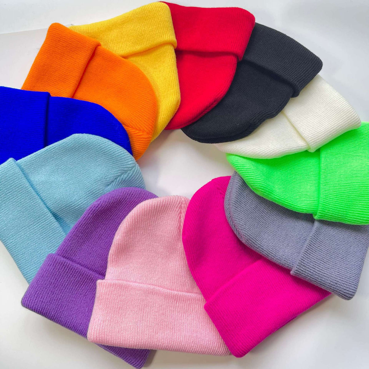 High-Quality Candy-Colored Knit Hats for Men and Women, Autumn and Winter Warm Hats, Outdoor Cold-Proof Pullover Knit Hats