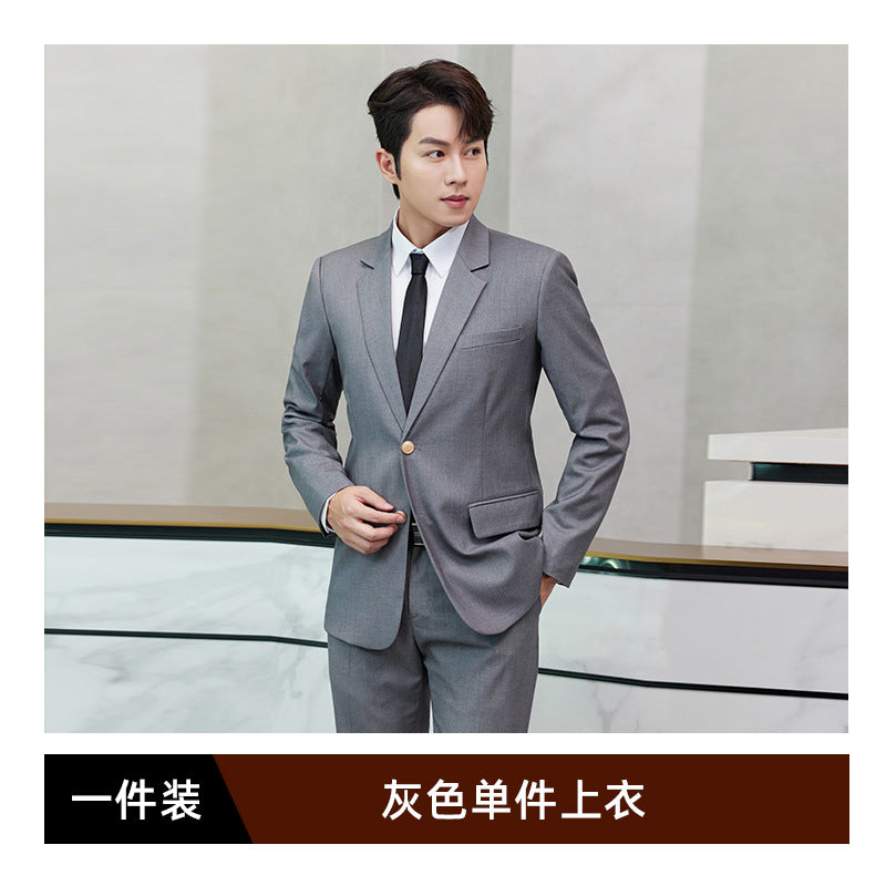 Professional Suit suit Men's and Women's Hotel Work Uniform Suit Property Customer Service Business Commuter Front Office Work Clothes Autumn