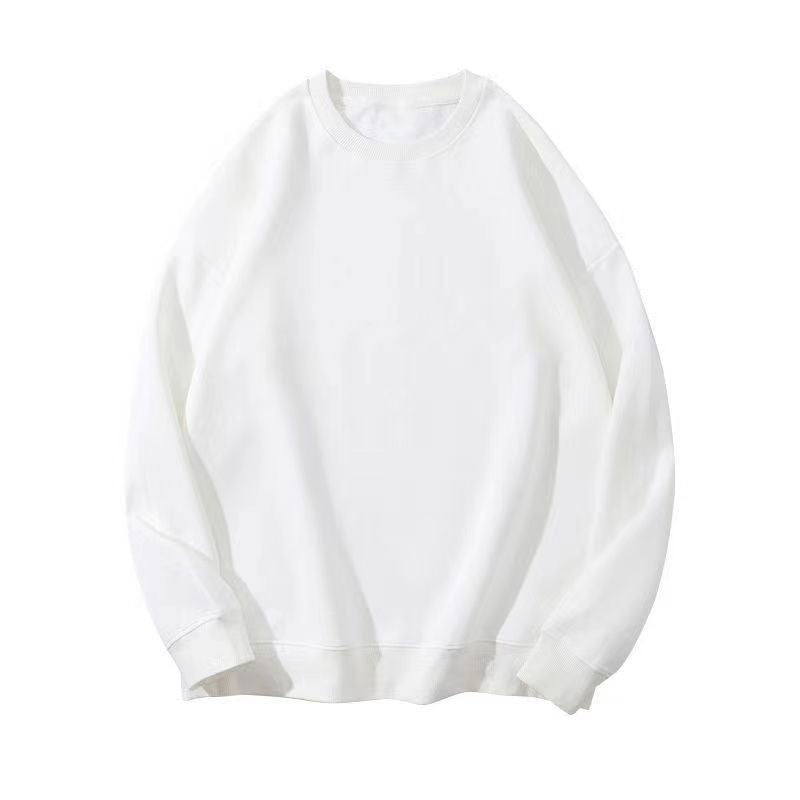 190g sweater women's autumn and winter round neck pullover women's sweater thickened thin velvet solid color plus size loose class clothes sweater women