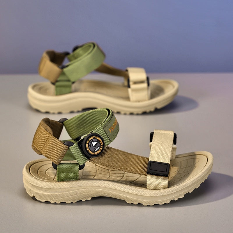 Children's Sandals for Boys and Girls in Summer New Style Comfortable Soft Sole Fashionable Breathable Outdoor Open-Toe Sports Beach Shoes