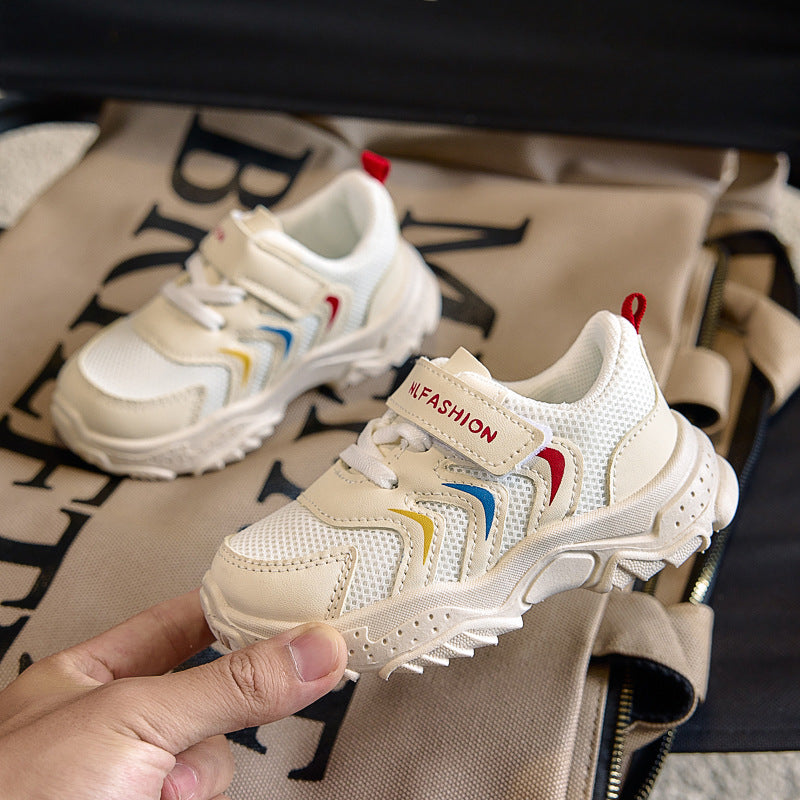 Children's Sports Shoes 2025 Autum New Girls' Lightweight Shock-Absorbing Outdoor Kidsren's Shoes Breathable Boys' Shoes