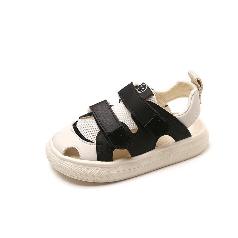 Children's Sandals 2026 Summer New Style Boys' Casual Shoes Korean Style Mesh Shoes Girls' Closed-Toe Anti-Kick Beach Shoes