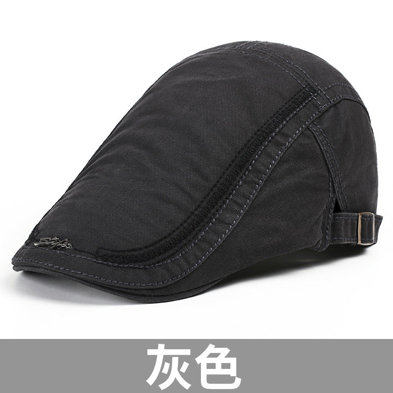 Hat Men's Spring and Summer Beret All-match Casual Sunscreen Hat Sun Hat Men's Fashionable Summer Cap Forward Hat