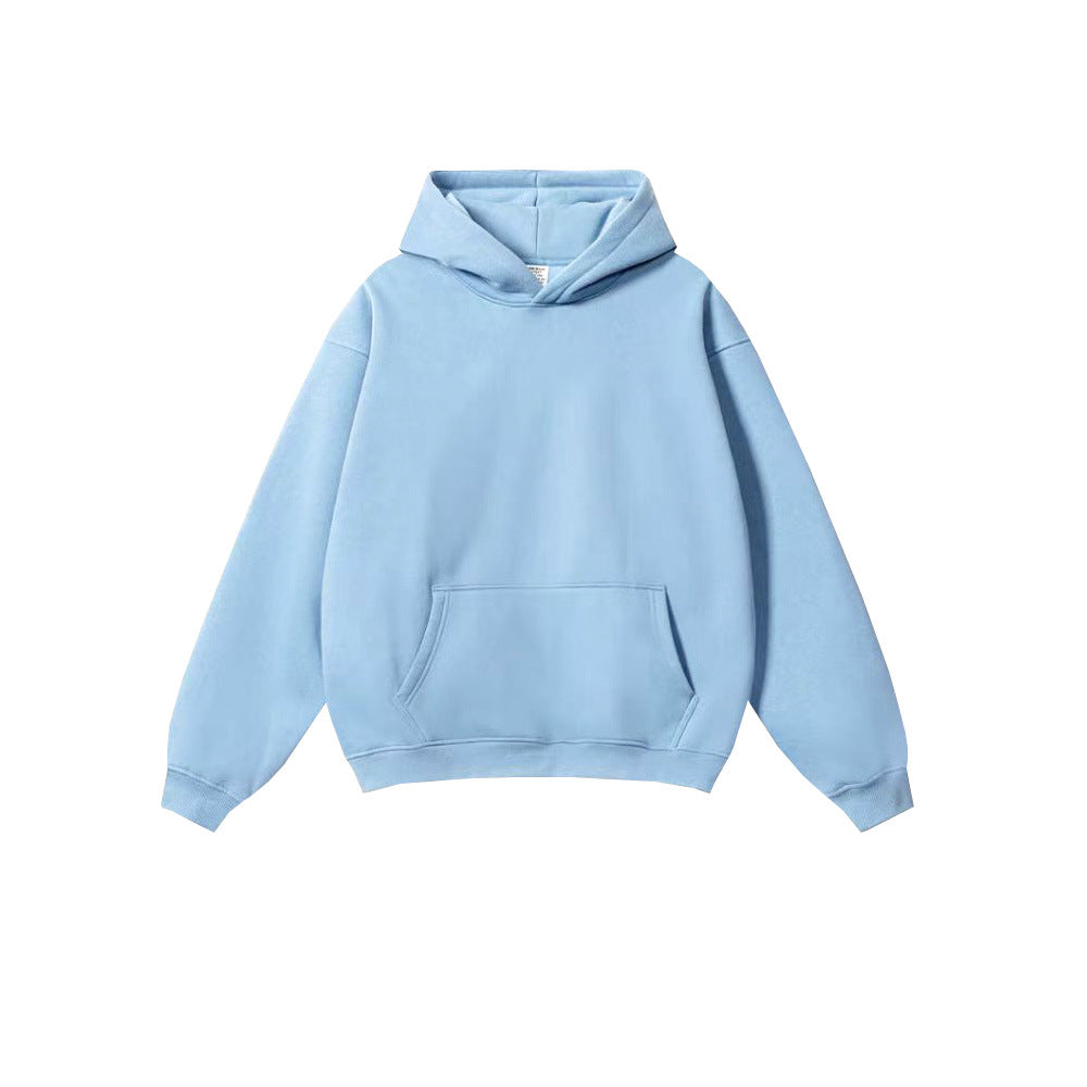 Tide brand men's clothing 2024 autumn and winter youth loose leisure tide brand 450G terry sweater men's hooded men's sweater