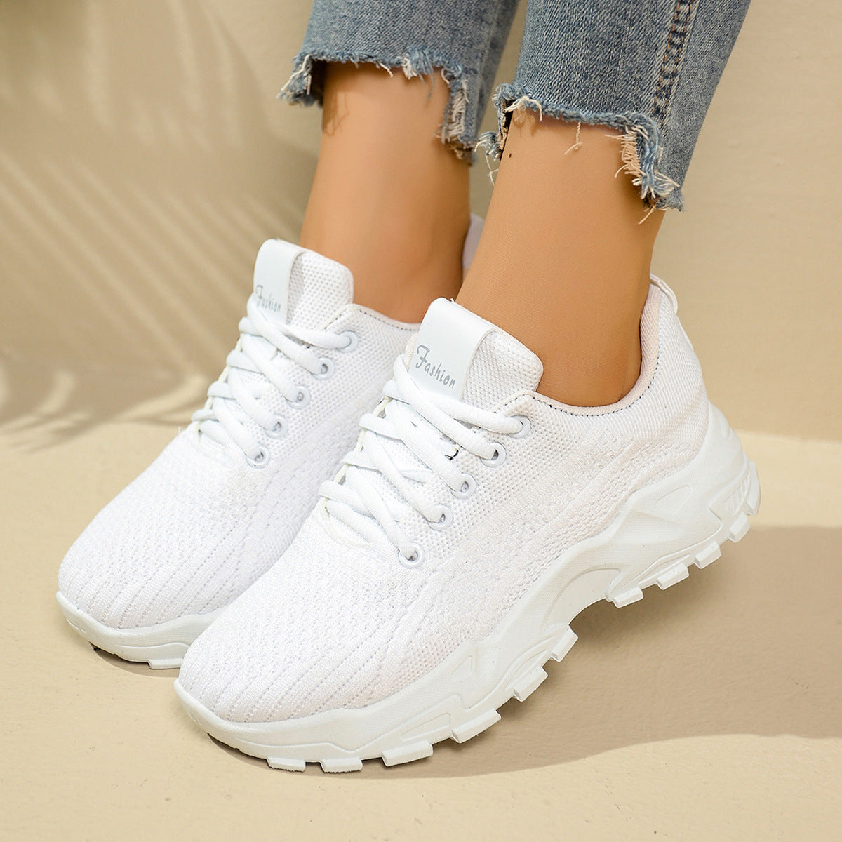 Shoes for Women 2025 New Foreign Trade Women's Shoes Casual Walking Soft Sole Mom's Shoes Fashionable Breathable Sports Shoes for Women