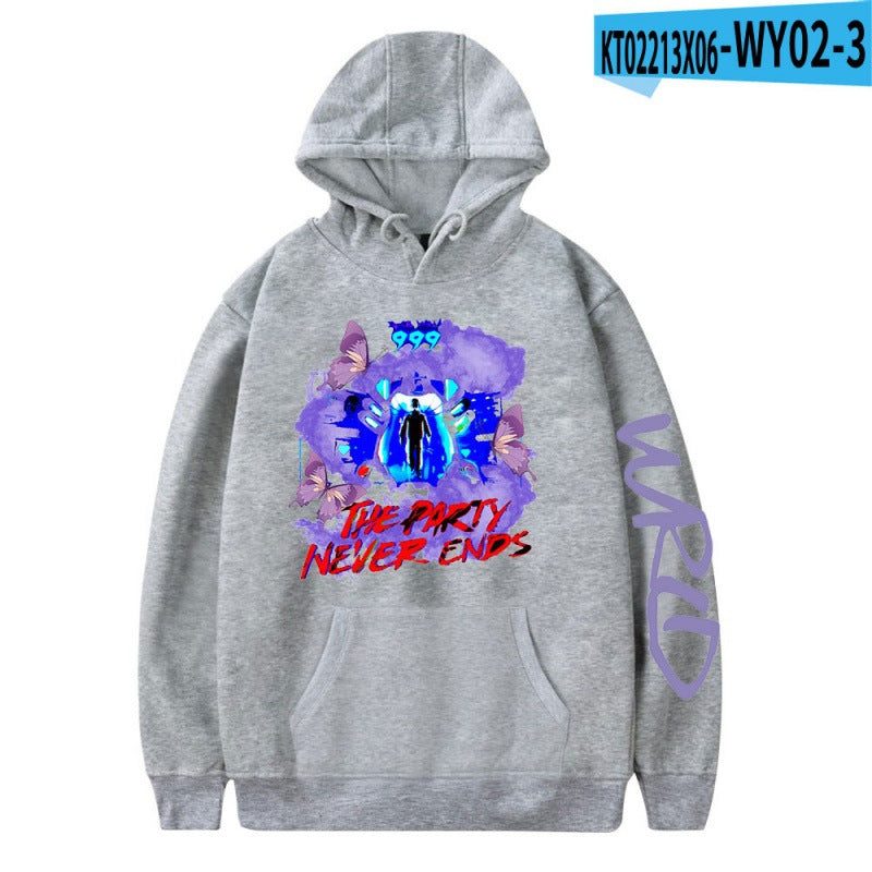[Cross Border Code] Hot Print Juice WRLD Black Hoodies Men Hoodie