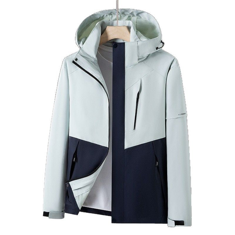 Cross-Border Spring and Autumn Jacket Casual Single-Layer Water-Repellent Outdoor Trendy Windproof Waterproof Loose Mountaineering Jacket Group Purchase