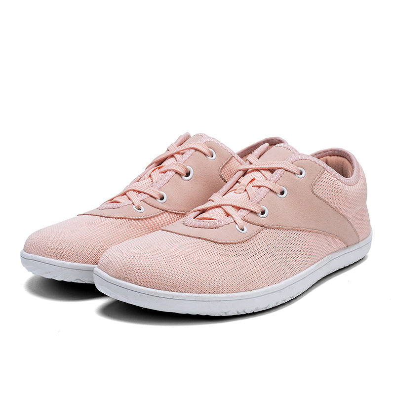 Factory Outlet Flying Woven Wide Shoe Last Barefoot Shoes Soft Sole Non-slip Indoor Fitness Shoes Couple Flat Foot Sports Casual Shoes