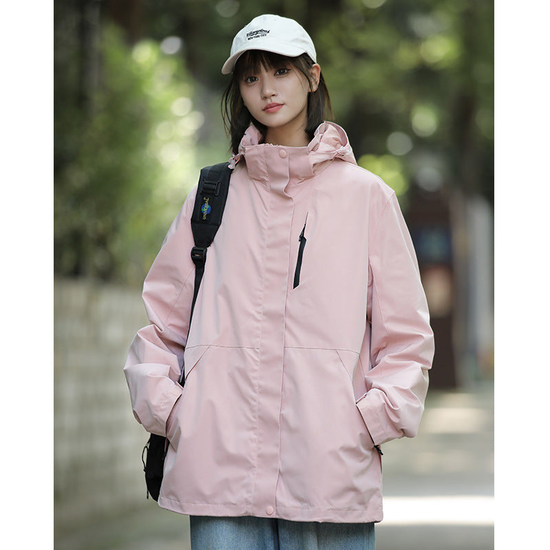 Detachable jacket cotton-padded coat men's and women's same autumn and winter functional three-in-one mountaineering cotton-padded jacket workwear cotton-padded jacket