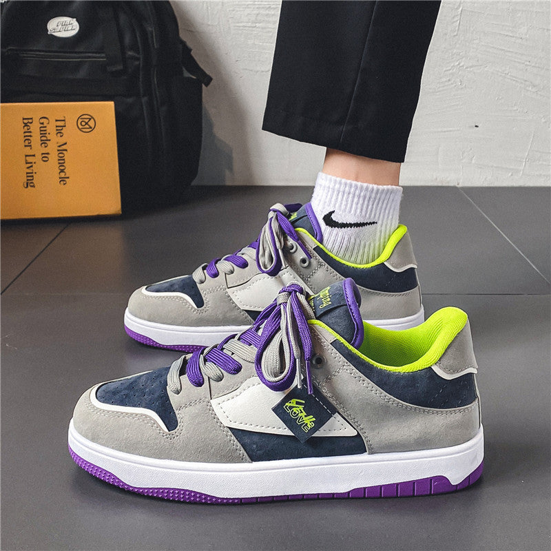 Men's Shoes Autumn Casual Design Niche Sneakers Youth Sports Thick-Soled Heightening Canvas Trendy Shoes