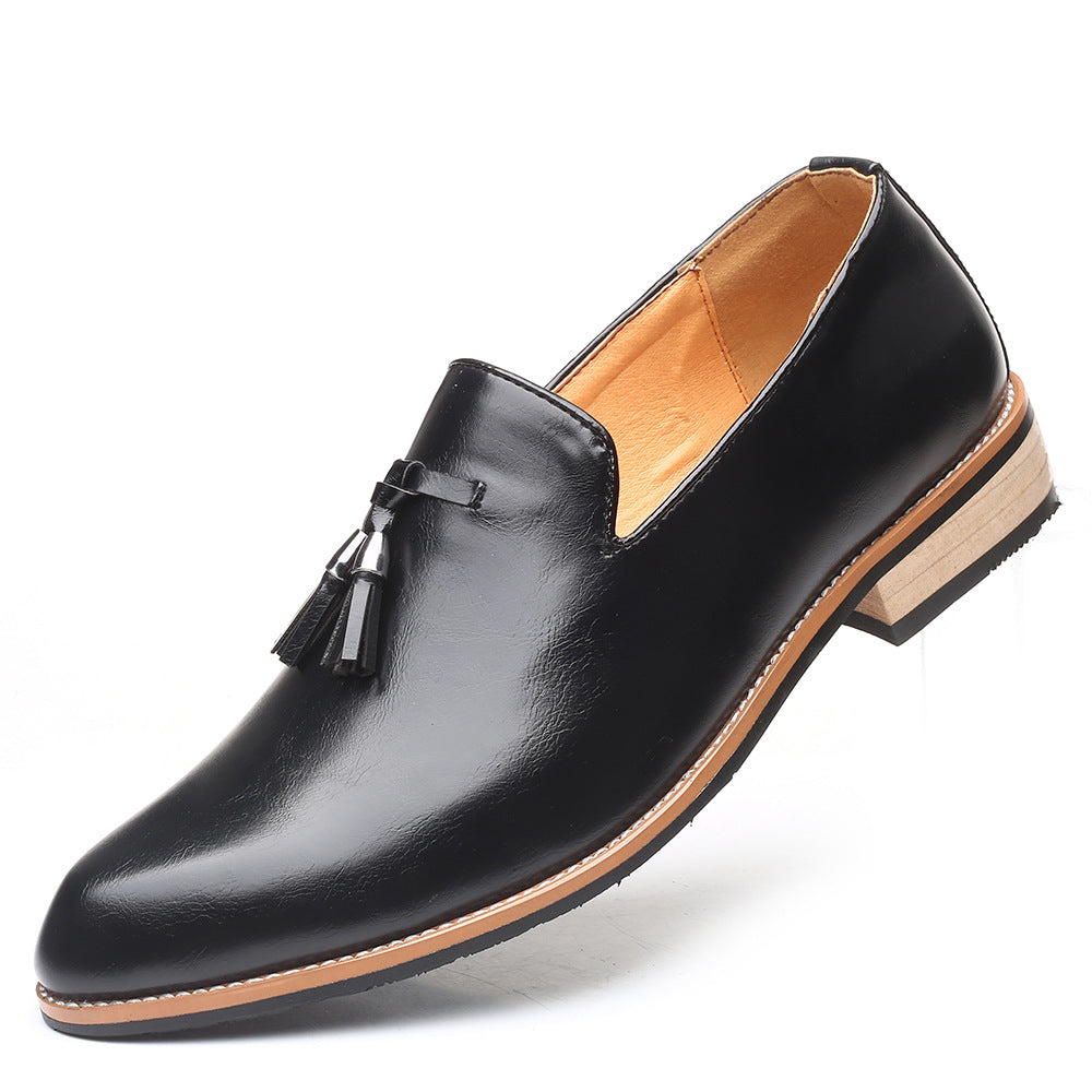 Carefully Selected Men's Casual Large-Size Slip-On Shoes, Fashionable Loafers, Barber's Slip-On Trendy Shoes, Wear-Resistant Foreign Trade Men's Shoes