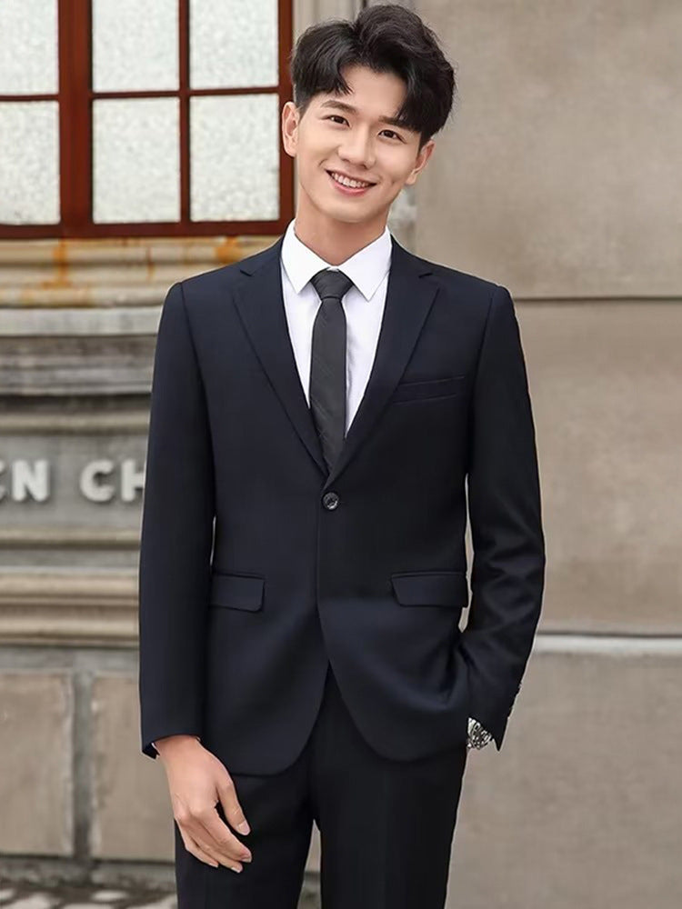 High-End Student Suits, Men's Business Slim Formal Wear, Work Interviews, Professional Suits, Groom's Wedding Dresses