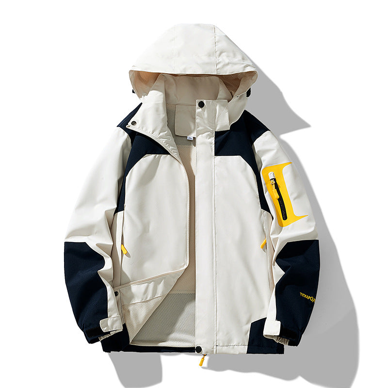New Youth Jackets, Men's and Women's Mountaineering Jackets, Spring & Fall Color Matching Casual Jackets, Couple Wear, Outdoor Windbreakers