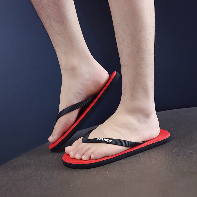 Women's Flip Flops Summer New Men's Beach Sandals Handmade Lovers Shoes Simple Solid Color Sandals