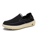 Cloth Shoes Men's Summer Breathable Wide-Toe Slip-On Soft-Soled Lightweight 2025 New Trend Color Matching Men's Thick-Soled Loafers