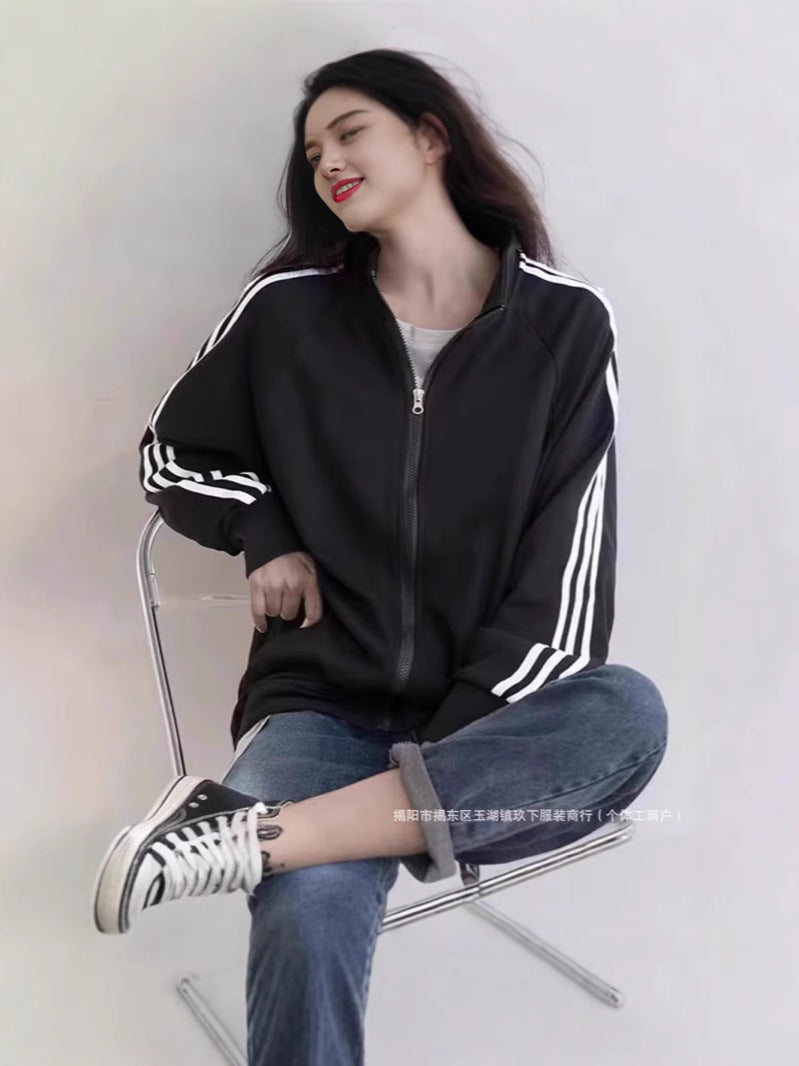 Zipper Jacket Men's Daily Casual Men's Vertical Collar Jacket Men's All-match New Jacket Outerwear Baseball Uniform
