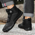 Outdoor Winter Men's and Women's fleece-lined Five-Finger High-Top Cotton Shoes Warm Boots Casual Wear-Resistant Snow Boots Thickened Couple's Shoes