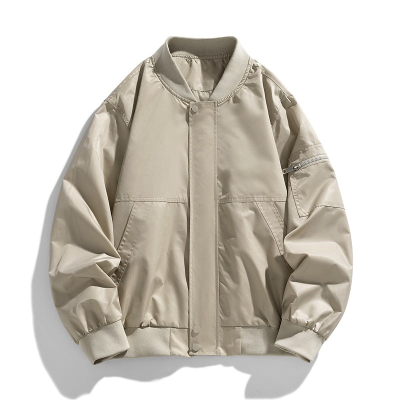 New Jacket Men's Casual Coat Outdoor Sports Windproof Comfortable Trend All-match Fashion Lapel Spring and Autumn Top