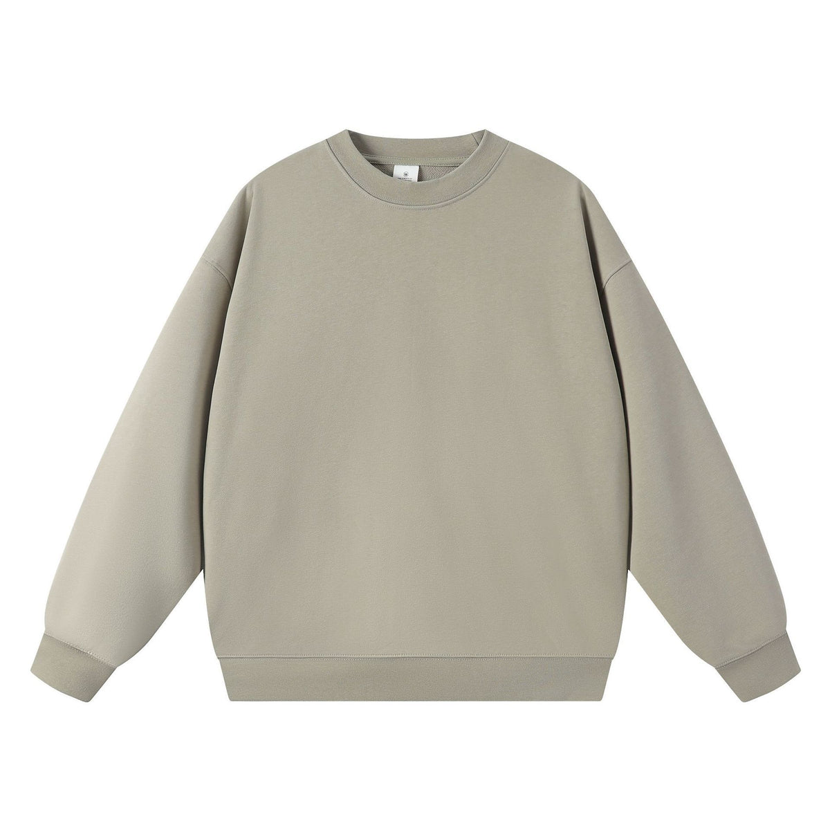 Trendy Brand Heavyweight 400g Terry Crewneck Sweatshirt Couple Pullover Autumn and Winter Thickened Coat Solid Color Loose Unisex Top