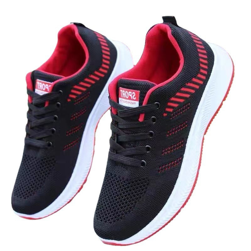 Shoes 2026 Sports Shoes Summer Breathable Mesh Shoes Versatile Casual Shoes Running Shoes Cross-Border Fly-Knit Trendy Shoes