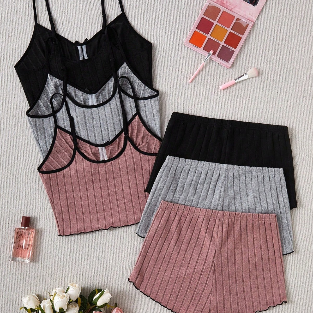 2025 Xiyin Hot-Selling Fashionable Casual Women's Pajamas Set Suspender Tops Shorts Two-Piece Set