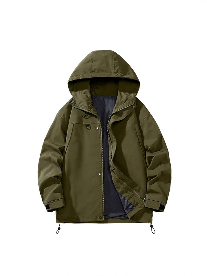 Men's American Windproof Jacket Men's Spring and Autum 2025 New Outdoor Functional Workwear Assault Jacket Tops