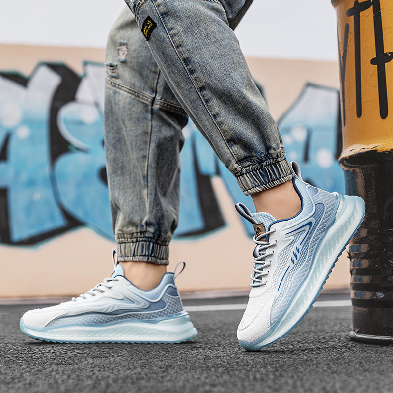 Men's Shoes Spring/Summer Mesh Breathable Sneakers Men's Popcorn Running Shoes Casual Shoes Fashion Trendy Dad Shoes