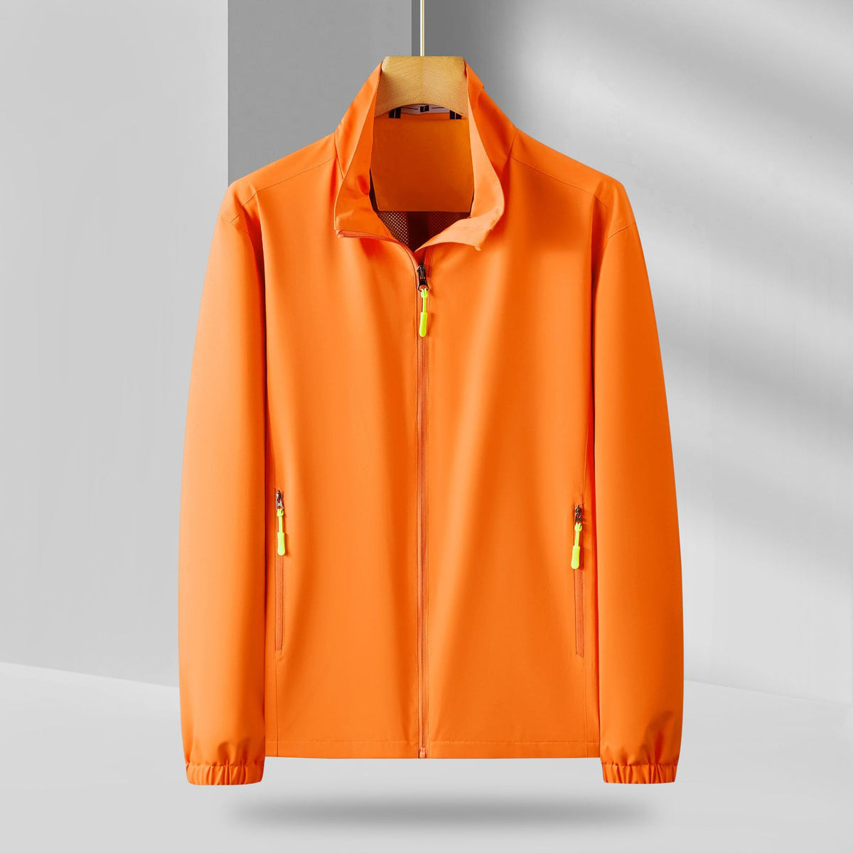 2025 Autumn/Winter 7788 Style Outdoor Loose-Fitting 160g Stand-Up Collar Zip-Up Jacket Windbreaker Business Workwear