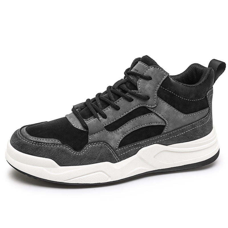 Men's Mid-High Top Sneakers New Men's Shoes Outdoor Casual Sports Versatile Spring and Autumn Shoes Men's Trendy Style