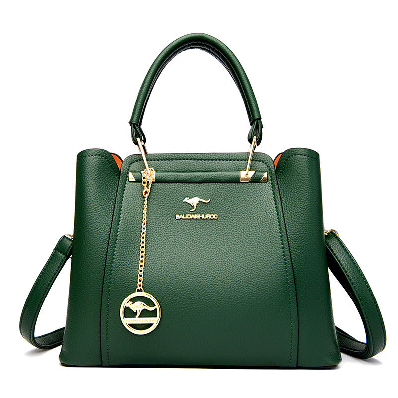 Autumn 2024 New Women's Bag Large Capacity Middle-aged Mother's Handbag Simple All-match Large Capacity Women's Shoulder Bag