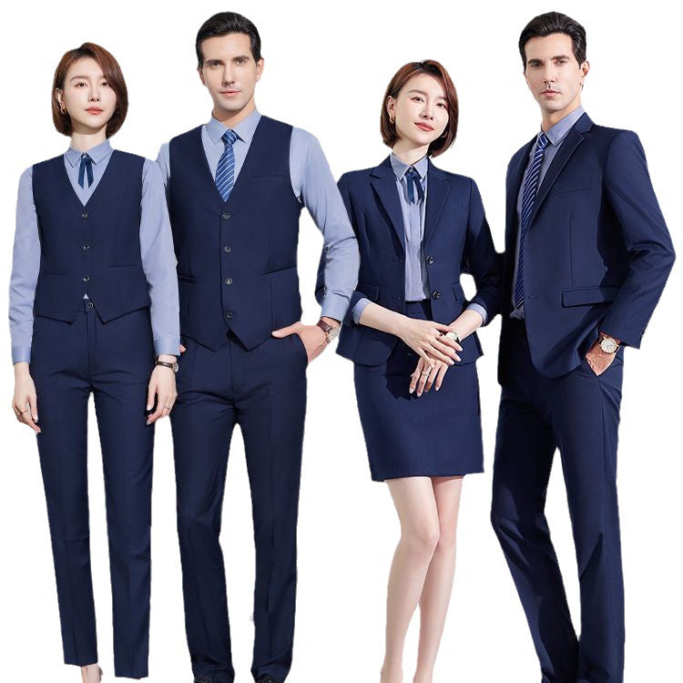 Men's Suit suit Men's Business Professional Dress Salesman Work Clothes Casual Suit Pants Men's and Women's