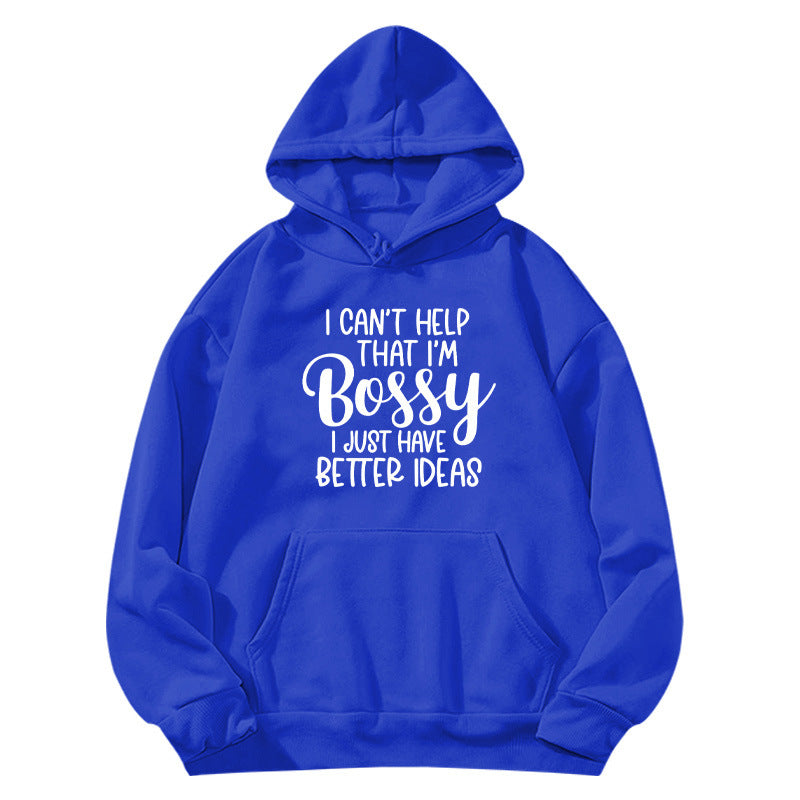 bestter ideas printed hooded hoodie autumn and winter European and American women's jacket coat foreign trade cross-border