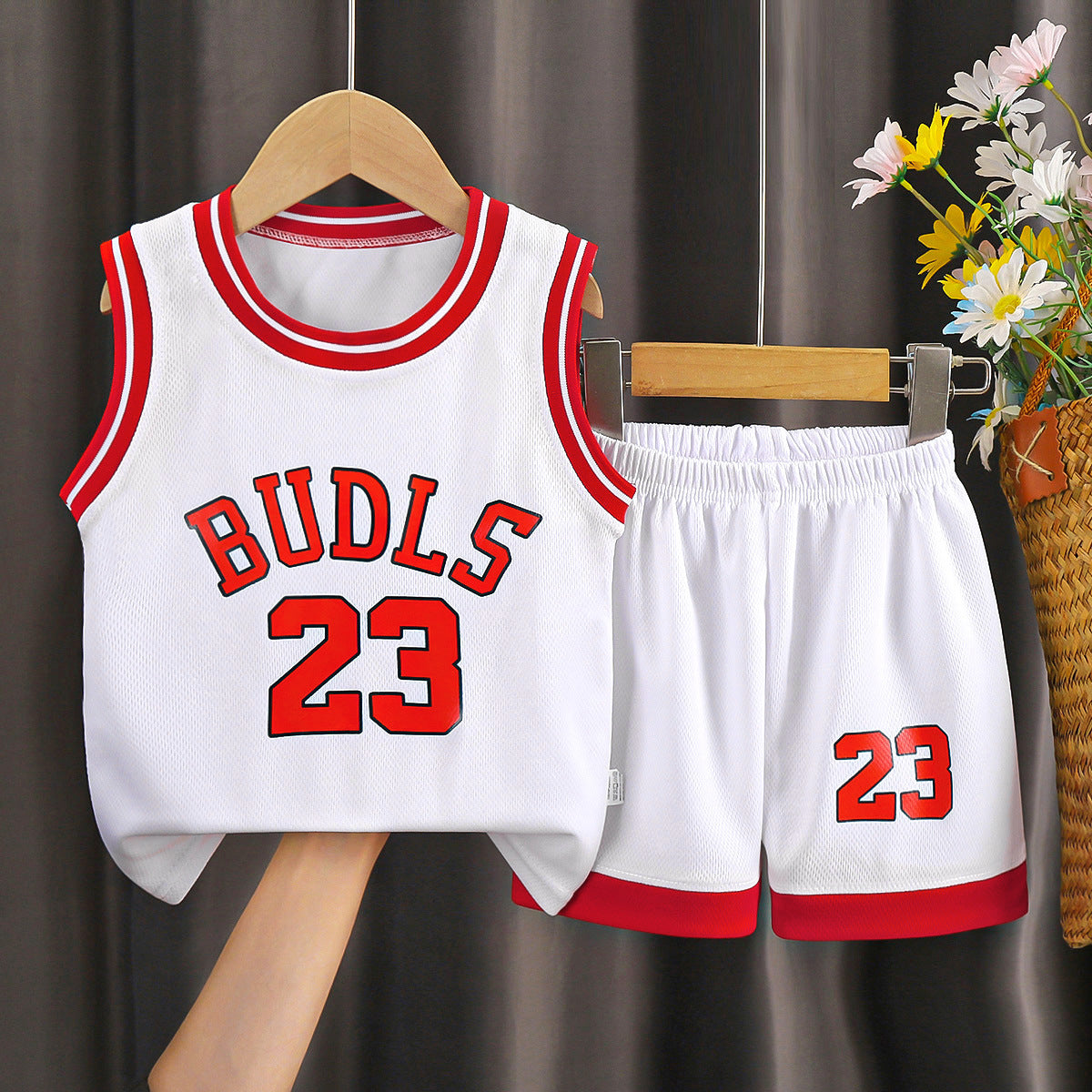 Children's short-sleeved ball suit boys sportswear girls quick-drying breathable shorts big children's children's clothing wholesale
