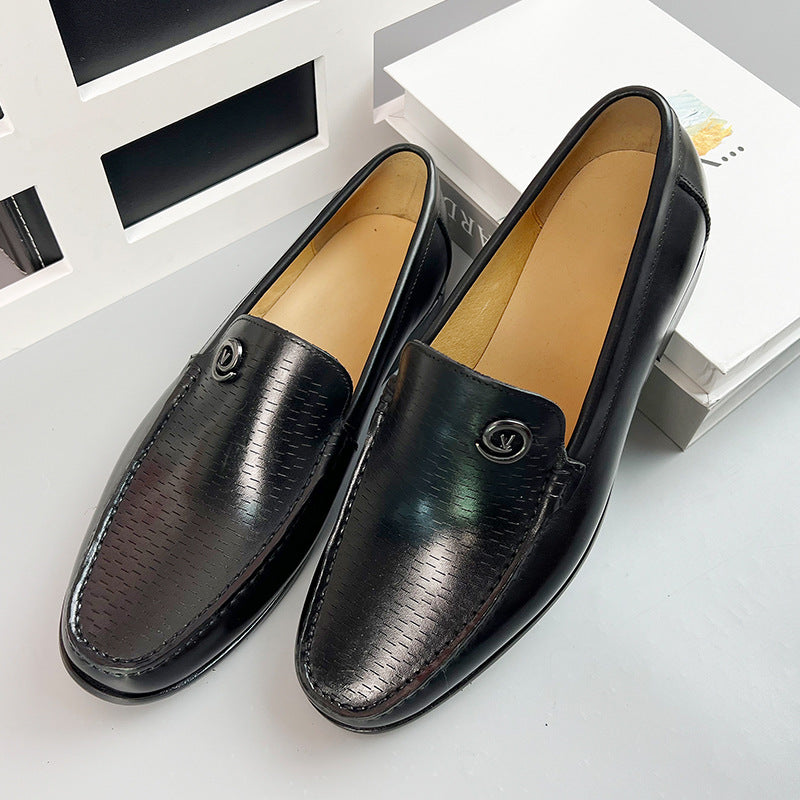 Men's Casual Loafers, Breathable Leather Shoes, Genuine Leather Slip-On Shoes, Winter Men's Shoes, New Trendy Style
