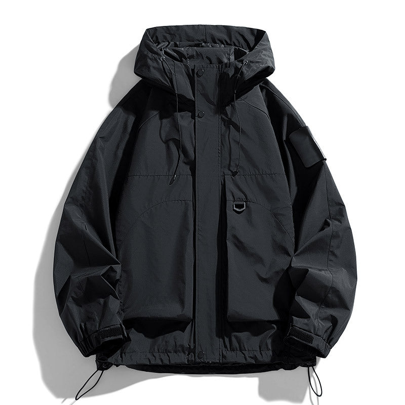 plus size Tooling Vertical Collar Jacket Men's Plus-sized Plus-sized Fat Man Fat Guy Trendy Brand Casual Trendy Brand Outer