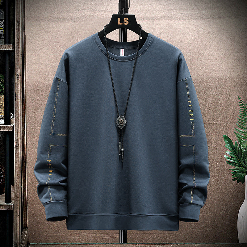 Men's Sweatshirt 2025 Spring and Autumn New Round Neck Jacket Men's Long-Sleeved Trendy Men's Clothing Versatile Casual Top for Boys
