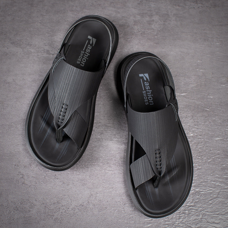 Sandals Men's Summer New Soft Clip Sandals and Slippers Casual Men's Beach Shoes Outdoor Wear Fashion Men's Sandals