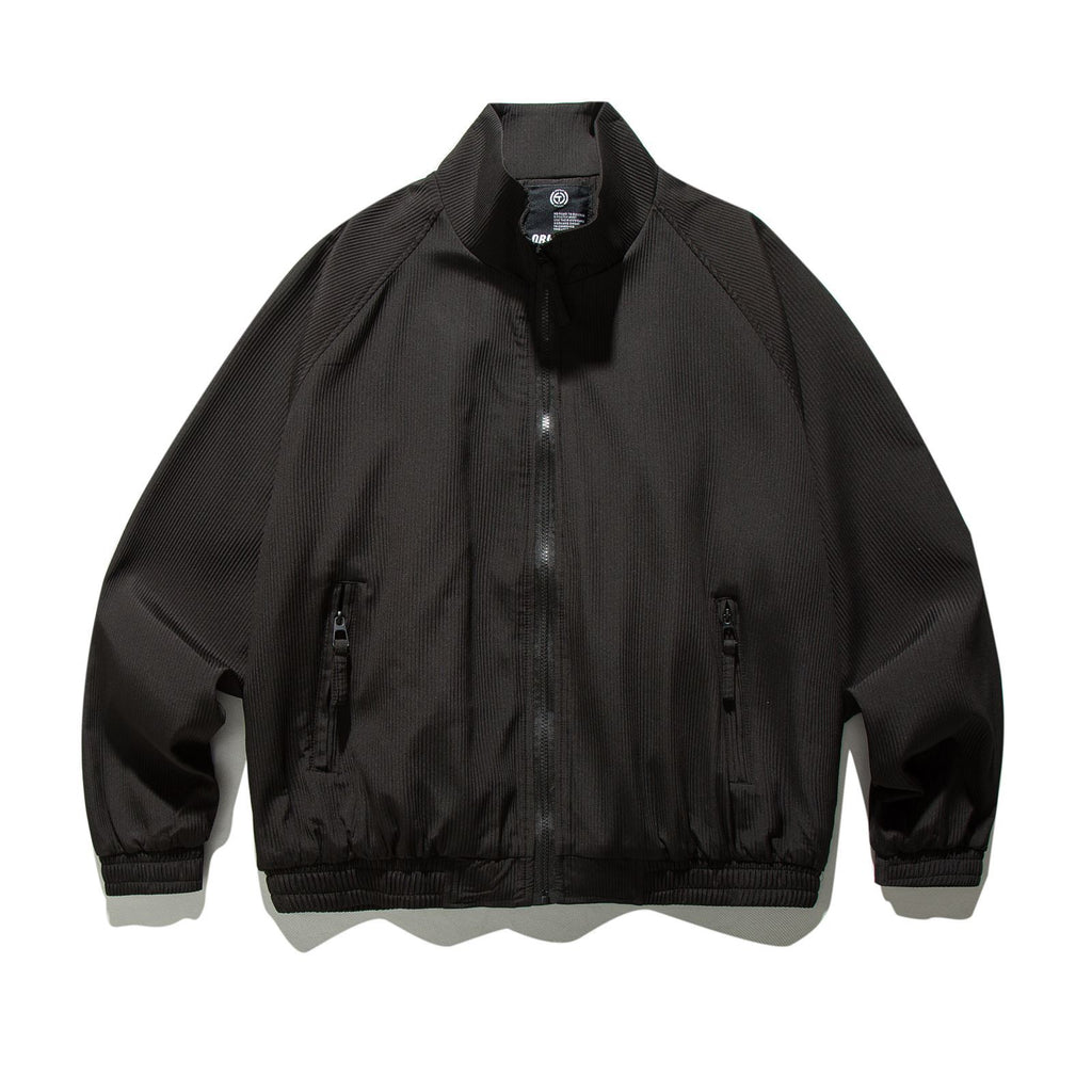 JOYZONE Winter American Style Retro Men's and Women's Unisex Cotton-padded Loose Thickened Vertical Collar Brand Jacket Warm Top