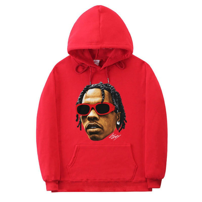 [Cross-border European Code] Rapper Lil Baby Graphic Hoodie Men's