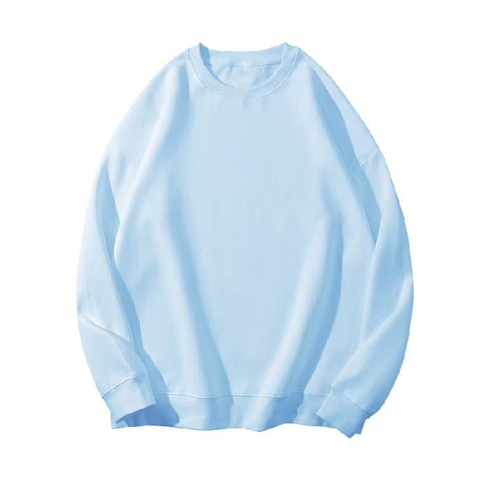 190g sweater women's autumn and winter round neck pullover women's sweater thickened thin velvet solid color plus size loose class clothes sweater women