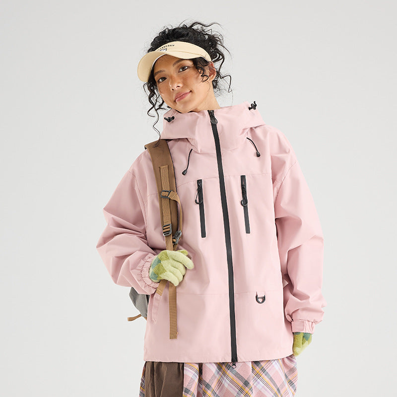 Couple's Outdoor Jackets, Youth Hooded Jackets, Men's Casual Jackets, Men's Single-Layer Windproof Jackets