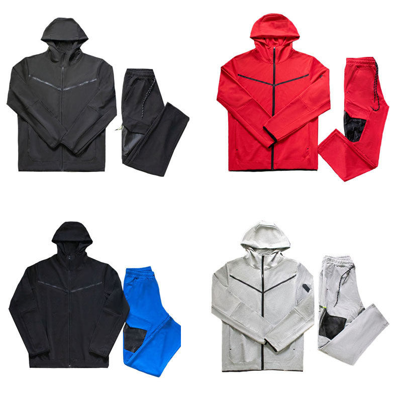 2023 Trendy Men's Casual Men's Wear European and American Cross-border Spring and Autumn Sportswear Sweatshirt Sports Suit Two-piece Boutique