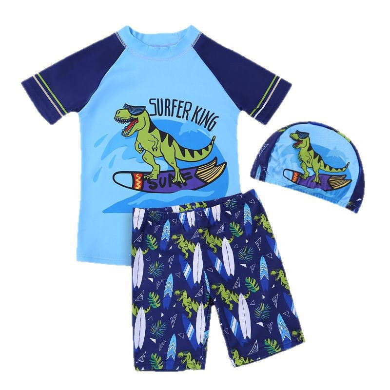 Children's Swimwear Boys Swimming Trunks Big Kids Swimming suit Baby Boy Split Sun Protection Swimsuit Cartoon Swimsuit