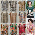 1688 Running River Lake Street Stalls 5 Yuan Loose Women's Clothing Middle-Aged and Elderly Short-Sleeved T-Shirts Mother's Clothing Wholesale Tops Bottoming Shirts