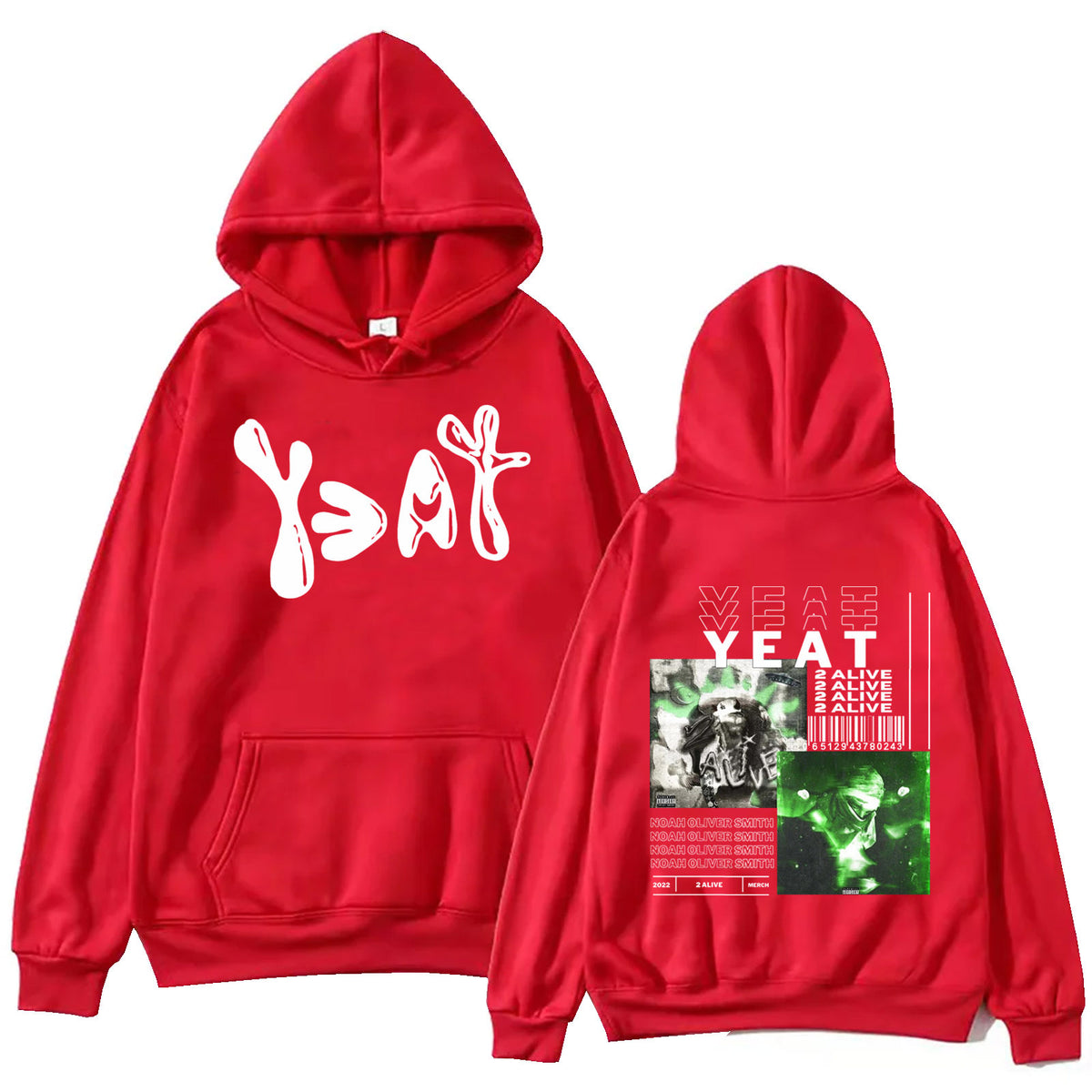 Yeat 2093 Hoodie Harajuku Hip Hop Pullover Tops Sweatshirt m