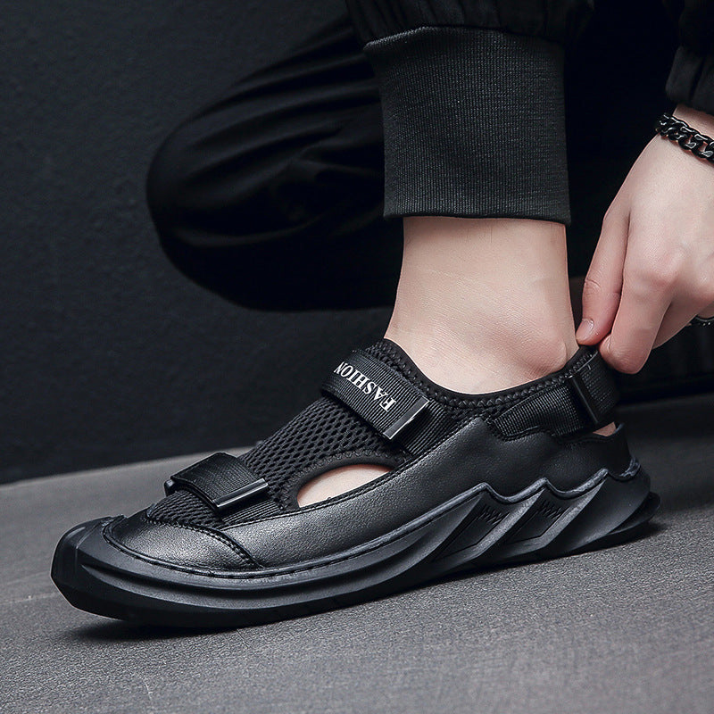 Men's Sandals Soft Sole 2023 Summer New Style Vietnam Roman Beach Shoes Baotou Breathable Outdoor Casual Shoes Trend