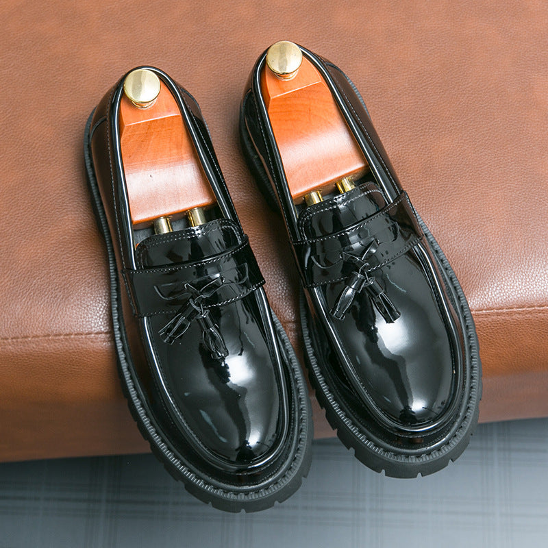 Men's Loafers Cross-Border 46 Large Size New Casual Shoes Fashionable Men's British Style Slip-On Business Formal Leather Shoes